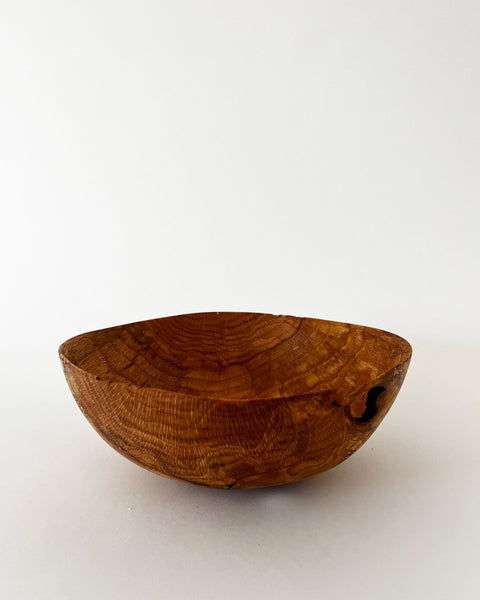 Load image into Gallery viewer, Oiled Korean Oak Bowl with Hole
