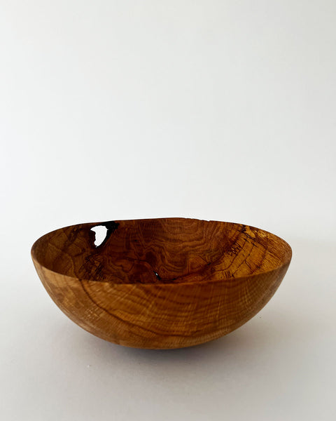 Load image into Gallery viewer, Oiled Korean Oak Bowl with Hole
