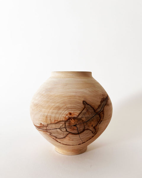 Load image into Gallery viewer, Painted Maple Moon Jar
