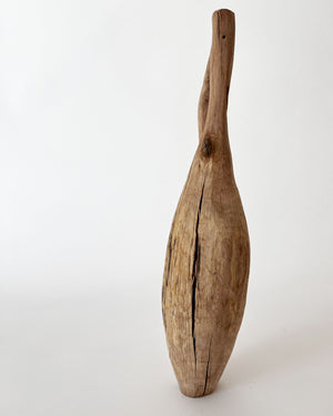 Oak Wood Whittled Vases