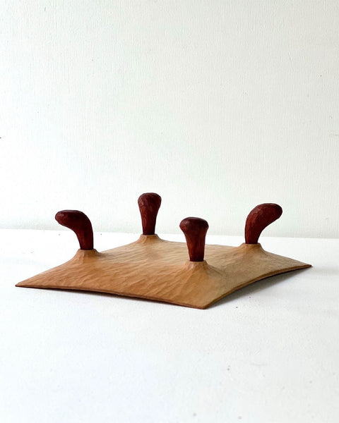 Load image into Gallery viewer, Red Shoe Maple and Padauk Plate Pedestal
